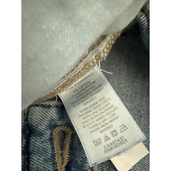 LOFT High Rise Flare Jeans in a Light Medium Blue Wash, Like New (Worn Once) - Picture 8 of 8